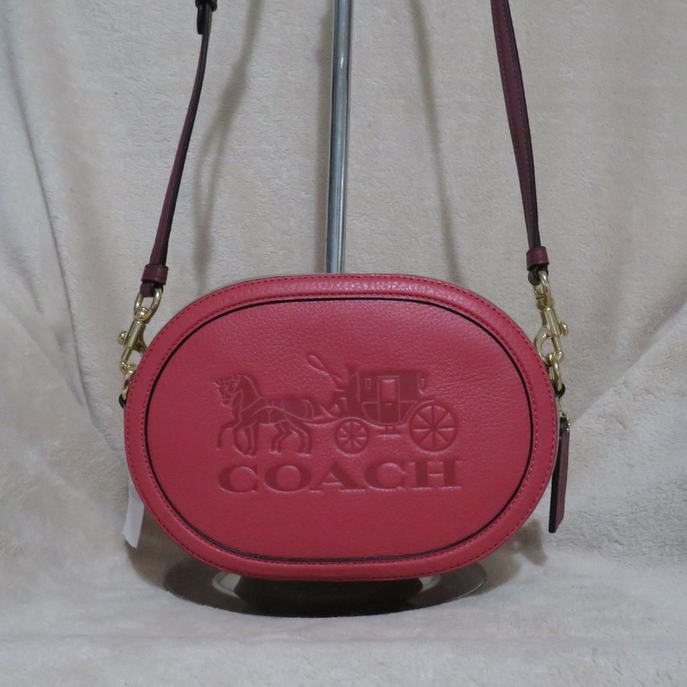 Coach Leather Horse & Carriage Crossbody